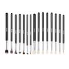 VEVOR 15PCS Makeup Brush Set for Foundation Blending Eyeshadow with Soft Bristle