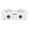 VEVOR Double Wax Warmer 1200ML Professional Dual Wax Heater Pot for Hair Removal