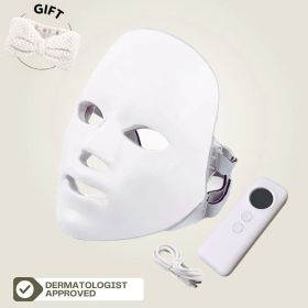 Wireless 7 Colors LED Facial Mask Red Light Therapy Masks EMS Photon Therapy Face Neck Lifting Beauty Device Professional Facial Products Home Use Bea