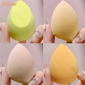 4/8pcs Makeup Sponge Blender Beauty Egg Cosmetic Puff Soft Foundation Sponges Powder Puff Women Make Up Accessories Beauty Tools (Color: 4pcs Yellow no box)