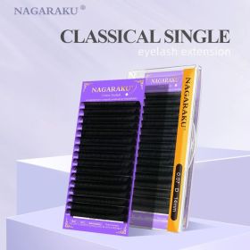 NAGARAKU 16Rows Faux Cils Lashes Individual Eyelash Extension Matte Professional Soft and Natural Makeup Premium Eyelashes (Thickness, Length: 0.12mm, 13mm, Curl: D)