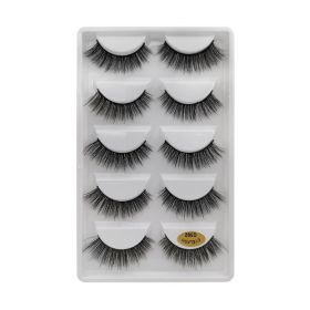 MEISHENJIE 10/5/3 Pair 3D Faux Mink Eyelashes Natural Thick russian strip lashes Dramatic Fake Lashes Makeup Extension Faux Cils (Color: 5 pairs-G502)