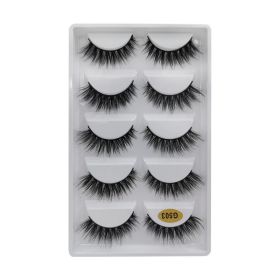 MEISHENJIE 10/5/3 Pair 3D Faux Mink Eyelashes Natural Thick russian strip lashes Dramatic Fake Lashes Makeup Extension Faux Cils (Color: 5 pairs-G503)