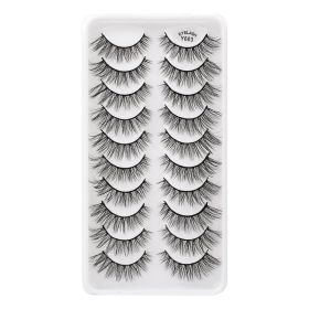 MEISHENJIE 10/5/3 Pair 3D Faux Mink Eyelashes Natural Thick russian strip lashes Dramatic Fake Lashes Makeup Extension Faux Cils (Color: 10 pairs-Y603)