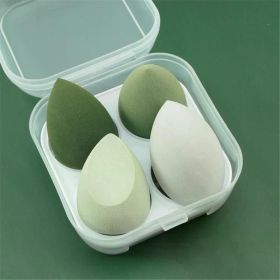 4/8pcs Makeup Sponge Blender Beauty Egg Cosmetic Puff Soft Foundation Sponges Powder Puff Women Make Up Accessories Beauty Tools (Color: 4Pcs Green with box)