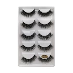 MEISHENJIE 10/5/3 Pair 3D Faux Mink Eyelashes Natural Thick russian strip lashes Dramatic Fake Lashes Makeup Extension Faux Cils (Color: 5 pairs-G501)