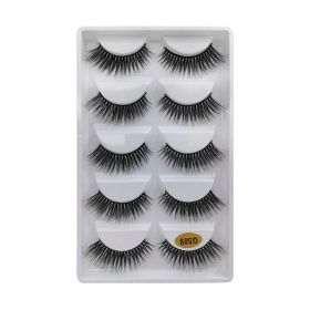 MEISHENJIE 10/5/3 Pair 3D Faux Mink Eyelashes Natural Thick russian strip lashes Dramatic Fake Lashes Makeup Extension Faux Cils (Color: 5 pairs-G509)