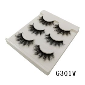 MEISHENJIE 10/5/3 Pair 3D Faux Mink Eyelashes Natural Thick russian strip lashes Dramatic Fake Lashes Makeup Extension Faux Cils (Color: 3 pairs-G301W)