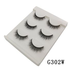 MEISHENJIE 10/5/3 Pair 3D Faux Mink Eyelashes Natural Thick russian strip lashes Dramatic Fake Lashes Makeup Extension Faux Cils (Color: 3 pairs-G302W)