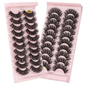 MEISHENJIE 10/5/3 Pair 3D Faux Mink Eyelashes Natural Thick russian strip lashes Dramatic Fake Lashes Makeup Extension Faux Cils (Color: 10 pairs-7D31)