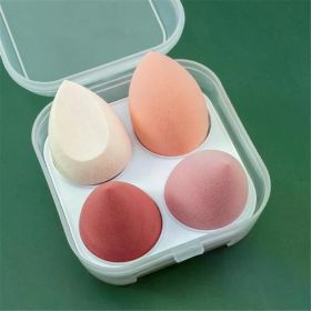 4/8pcs Makeup Sponge Blender Beauty Egg Cosmetic Puff Soft Foundation Sponges Powder Puff Women Make Up Accessories Beauty Tools (Color: 4Pcs Pink with box)