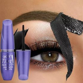 Semi-Permanent Peel Off Eyebrow Dye Cream Waterproof Sweatproof Brow Gel Natural Long-Wearing Stripped Wild Eye Brow Makeup (Color: 02)
