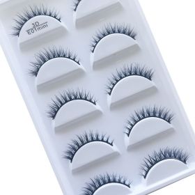38 Style 5 Pairs Eyelash Natural 3D Mink False Eyelashes Makeup Fake Eye Lashes Faux Cils Make Up Beauty Tools Wholesale (Color: 5Pairs E01Mini)