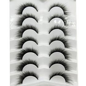 38 Style 5 Pairs Eyelash Natural 3D Mink False Eyelashes Makeup Fake Eye Lashes Faux Cils Make Up Beauty Tools Wholesale (Color: 7Pairs M01)