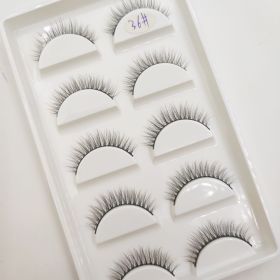 38 Style 5 Pairs Eyelash Natural 3D Mink False Eyelashes Makeup Fake Eye Lashes Faux Cils Make Up Beauty Tools Wholesale (Color: 5Pairs    36)