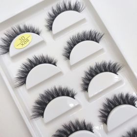 38 Style 5 Pairs Eyelash Natural 3D Mink False Eyelashes Makeup Fake Eye Lashes Faux Cils Make Up Beauty Tools Wholesale (Color: 5Pairs X08)