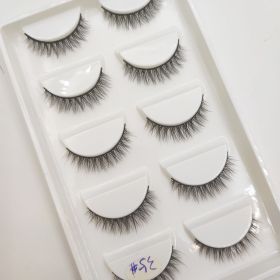 38 Style 5 Pairs Eyelash Natural 3D Mink False Eyelashes Makeup Fake Eye Lashes Faux Cils Make Up Beauty Tools Wholesale (Color: 5Pairs    35)