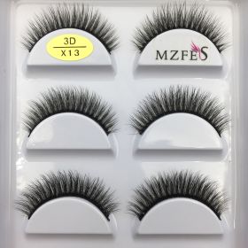 38 Style 5 Pairs Eyelash Natural 3D Mink False Eyelashes Makeup Fake Eye Lashes Faux Cils Make Up Beauty Tools Wholesale (Color: 5Pairs X13)