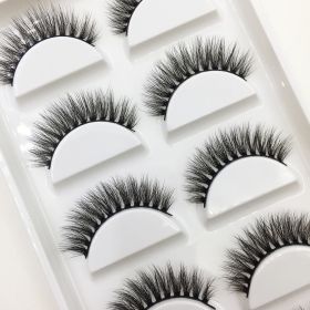 38 Style 5 Pairs Eyelash Natural 3D Mink False Eyelashes Makeup Fake Eye Lashes Faux Cils Make Up Beauty Tools Wholesale (Color: 5Pairs S19)
