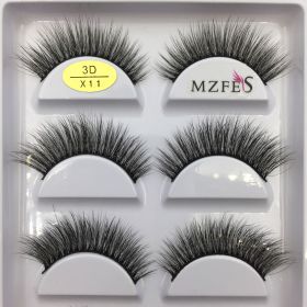 38 Style 5 Pairs Eyelash Natural 3D Mink False Eyelashes Makeup Fake Eye Lashes Faux Cils Make Up Beauty Tools Wholesale (Color: 5Pairs X11)