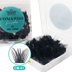 Cluster Lashes Individual Lashes Loose Fan Lash Extensions Lash Clusters C/D Curl 10/12/14/16/18mm DIY Eyelash Extensions (Color: CM01-180PCS, Curl, Length: D, 16mm)