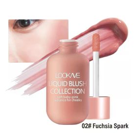Waterproof Liquid Concealer Foundation Cream Lasting Full Coverage Acne Spot Dark Circles Concealer Cream Face Makeup Cosmetic (Color: Rouge 02uchsia Spar)