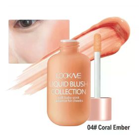 Waterproof Liquid Concealer Foundation Cream Lasting Full Coverage Acne Spot Dark Circles Concealer Cream Face Makeup Cosmetic (Color: Rouge 04Coral Ember)