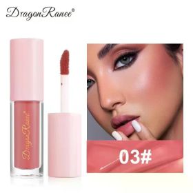 8 Colors Liquid Blush Waterproof Sweatproof Brighten Cheeks Rouge Nude Color Matte Contouring Powder Blusher Liquid Face Makeup (Color: 03)