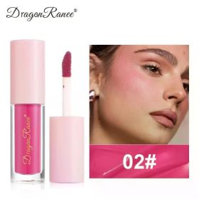 8 Colors Liquid Blush Waterproof Sweatproof Brighten Cheeks Rouge Nude Color Matte Contouring Powder Blusher Liquid Face Makeup (Color: 02)