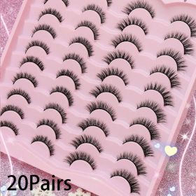 AYRMILLA 5/20Pairs 3D Mink Lashes Natural False Eyelashes Dramatic Thick Fake Eyelash Extension Faux Cils Wholesale Makeup Tools (Color: 20Pairs-FK003)