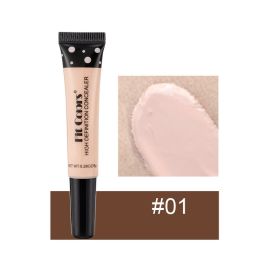 Full Cover Liquid Concealer 8 Color BB Cream Foundation Air-permeable Natural Brightening Makeup Eye Dark Circles Cream Cosmetic (Color: 01)