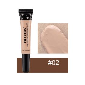 Full Cover Liquid Concealer 8 Color BB Cream Foundation Air-permeable Natural Brightening Makeup Eye Dark Circles Cream Cosmetic (Color: 02)
