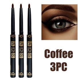 2Pcs Waterproof Black Brown Eyeliner Pencils-Smudge-Proof, Long-Lasting &Beginner-Friendly Smooth High Pigmented Punk Eye Makeup (Color: 3Pc Coffee)