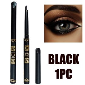 2Pcs Waterproof Black Brown Eyeliner Pencils-Smudge-Proof, Long-Lasting &Beginner-Friendly Smooth High Pigmented Punk Eye Makeup (Color: 1Pc Black)