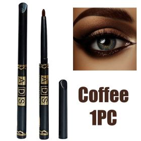 2Pcs Waterproof Black Brown Eyeliner Pencils-Smudge-Proof, Long-Lasting &Beginner-Friendly Smooth High Pigmented Punk Eye Makeup (Color: 1Pc Coffee)