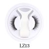 Hot Magnetic Eyelashes Set 1 Pair Reusable No Glue Needed False Eyelashes with Magnetic Tweezers Curly Faux Lashes Makeup Tool