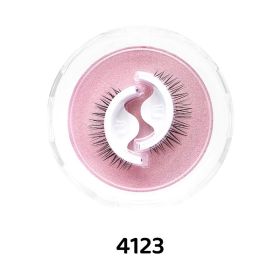 1Pair Makeup Self-adhesive Faux Mink False Eyelashes No Residue On The Skin 3D False Eyelashes Reusable Natural Long Eyelashes (Color: 4123)