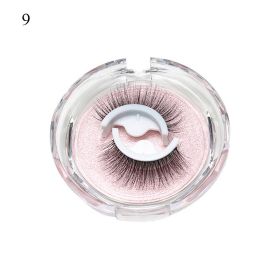 1Pair Makeup Self-adhesive Faux Mink False Eyelashes No Residue On The Skin 3D False Eyelashes Reusable Natural Long Eyelashes (Color: ZD09)