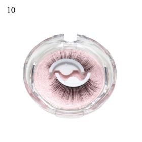 1Pair Makeup Self-adhesive Faux Mink False Eyelashes No Residue On The Skin 3D False Eyelashes Reusable Natural Long Eyelashes (Color: ZD10)