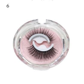 1Pair Makeup Self-adhesive Faux Mink False Eyelashes No Residue On The Skin 3D False Eyelashes Reusable Natural Long Eyelashes (Color: ZD06)