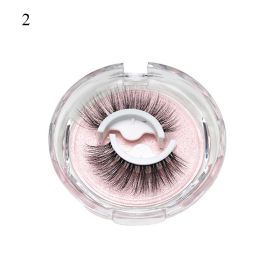 1Pair Makeup Self-adhesive Faux Mink False Eyelashes No Residue On The Skin 3D False Eyelashes Reusable Natural Long Eyelashes (Color: ZD02)
