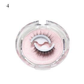 1Pair Makeup Self-adhesive Faux Mink False Eyelashes No Residue On The Skin 3D False Eyelashes Reusable Natural Long Eyelashes (Color: ZD04)