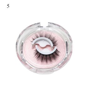 1Pair Makeup Self-adhesive Faux Mink False Eyelashes No Residue On The Skin 3D False Eyelashes Reusable Natural Long Eyelashes (Color: ZD05)