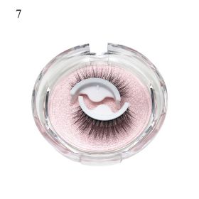 1Pair Makeup Self-adhesive Faux Mink False Eyelashes No Residue On The Skin 3D False Eyelashes Reusable Natural Long Eyelashes (Color: ZD07)