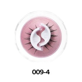 1Pair Makeup Self-adhesive Faux Mink False Eyelashes No Residue On The Skin 3D False Eyelashes Reusable Natural Long Eyelashes (Color: 009-4)
