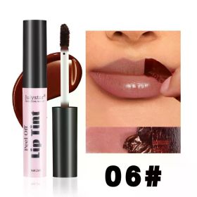 Julystar Peel Off Liquid Lipstick 6 Color Waterproof Lasting Matte Pink Lip Gloss Moisturizer Tear-off Lip Stain Cosmetic Makeup (Color: 06)