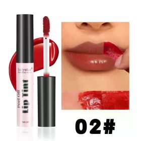 Julystar Peel Off Liquid Lipstick 6 Color Waterproof Lasting Matte Pink Lip Gloss Moisturizer Tear-off Lip Stain Cosmetic Makeup (Color: 02)