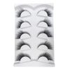 New 5Pairs High Quality Faux Eyelashes Handmade 3D Winged Natural Long Lashes Soft Cat Eye Fake Eyelash For Eye Makeup Wholesale