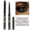 2Pcs Waterproof Black Brown Eyeliner Pencils-Smudge-Proof, Long-Lasting &Beginner-Friendly Smooth High Pigmented Punk Eye Makeup